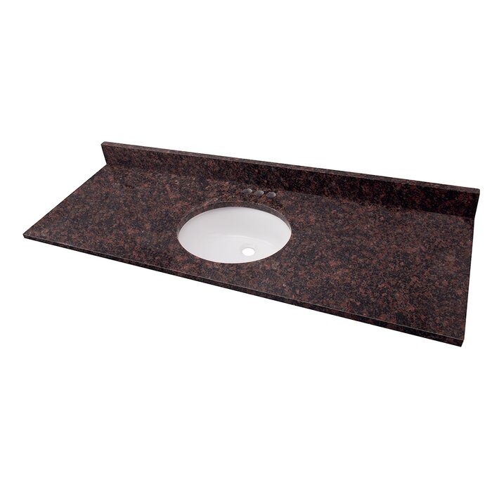 3S Stone 61" Single Bathroom Vanity Top | Wayfair